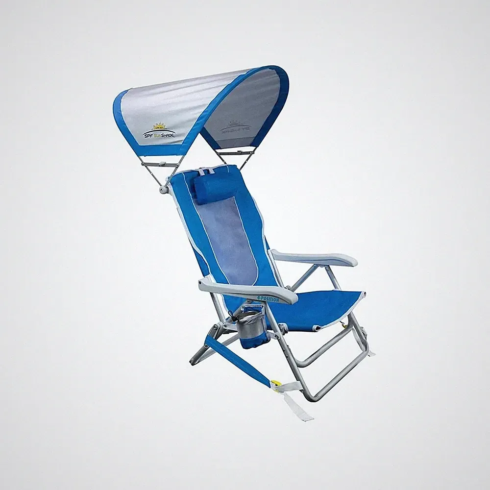 GCI Outdoor Waterside SunShade Backpack Beach Chair with Canopy Shade Fast Ship
